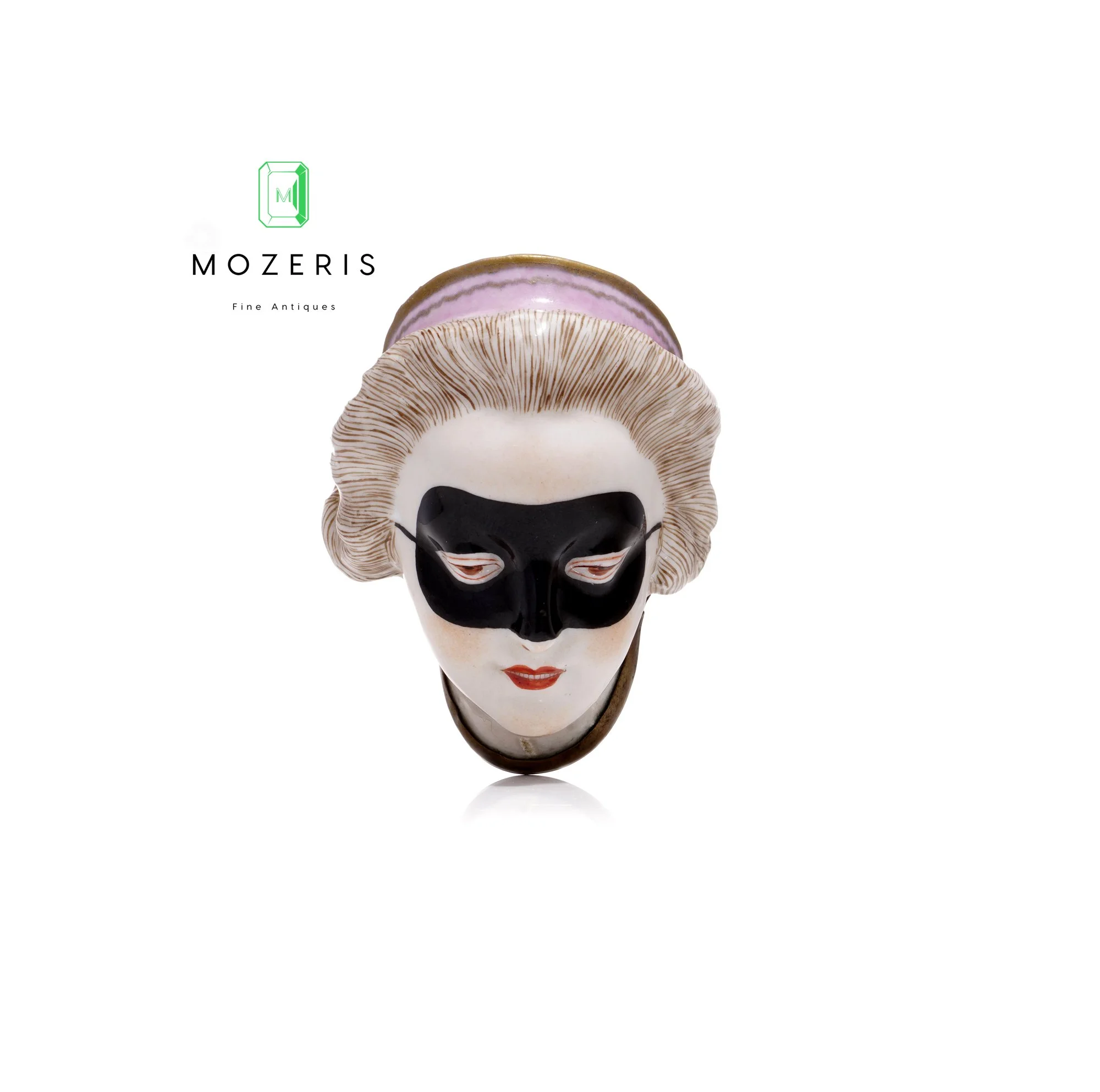 Explore the 18th Century Meissen Masquerade Lady Patch Box